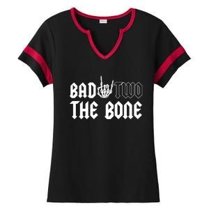 2nd Birthday Bad Two The Bone Party Ladies Halftime Notch Neck Tee