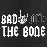 2nd Birthday Bad Two The Bone Party 7 Panel Mesh Trucker Snapback Hat