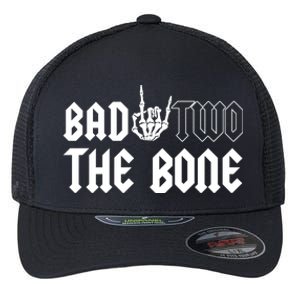 2nd Birthday Bad Two The Bone Party Flexfit Unipanel Trucker Cap