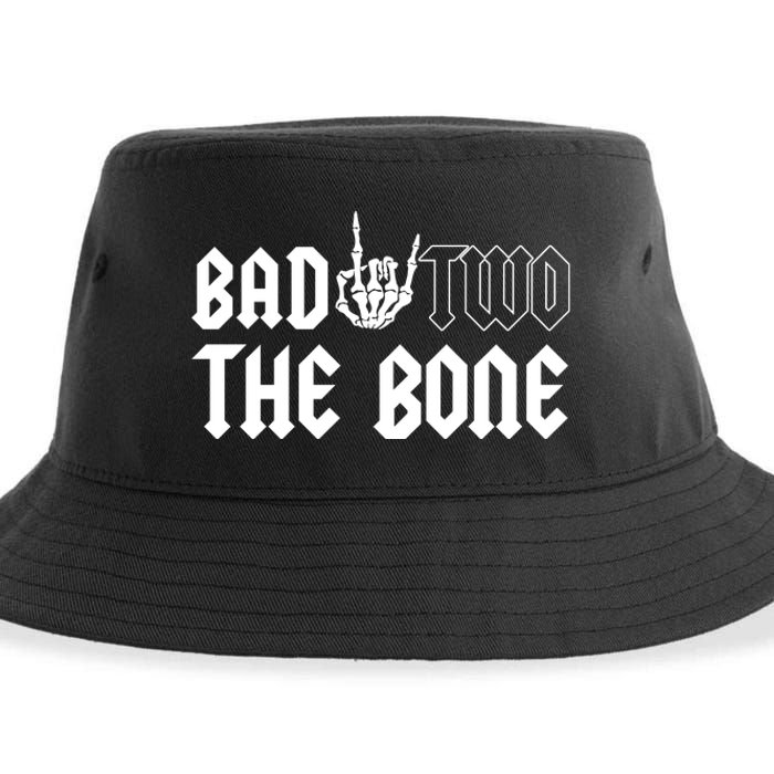 2nd Birthday Bad Two The Bone Party Sustainable Bucket Hat