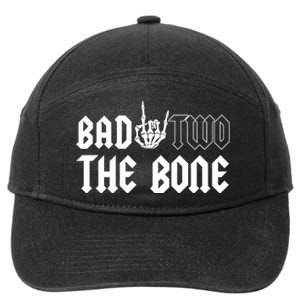 2nd Birthday Bad Two The Bone Party 7-Panel Snapback Hat