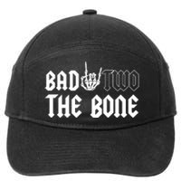 2nd Birthday Bad Two The Bone Party 7-Panel Snapback Hat