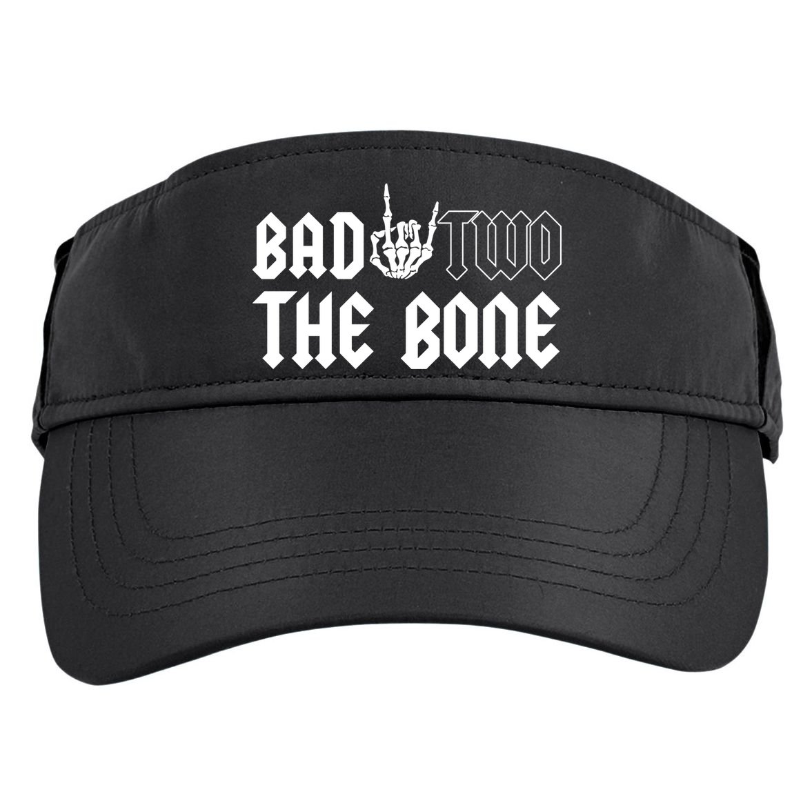 2nd Birthday Bad Two The Bone Party Adult Drive Performance Visor