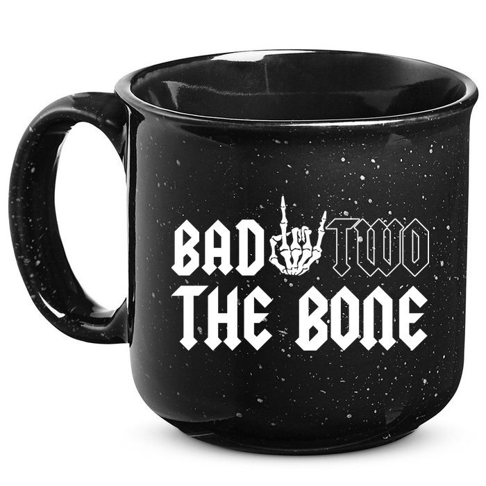 2nd Birthday Bad Two The Bone Party 15oz Campfire Ceramic Mug