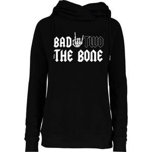 2nd Birthday Bad Two The Bone Party Womens Funnel Neck Pullover Hood