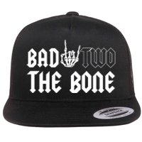 2nd Birthday Bad Two The Bone Party Flat Bill Trucker Hat