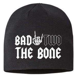 2nd Birthday Bad Two The Bone Party Sustainable Beanie