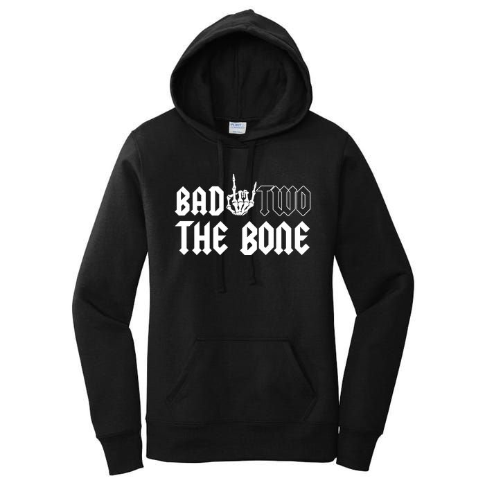 2nd Birthday Bad Two The Bone Party Women's Pullover Hoodie