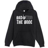 2nd Birthday Bad Two The Bone Party Premium Pullover Hoodie
