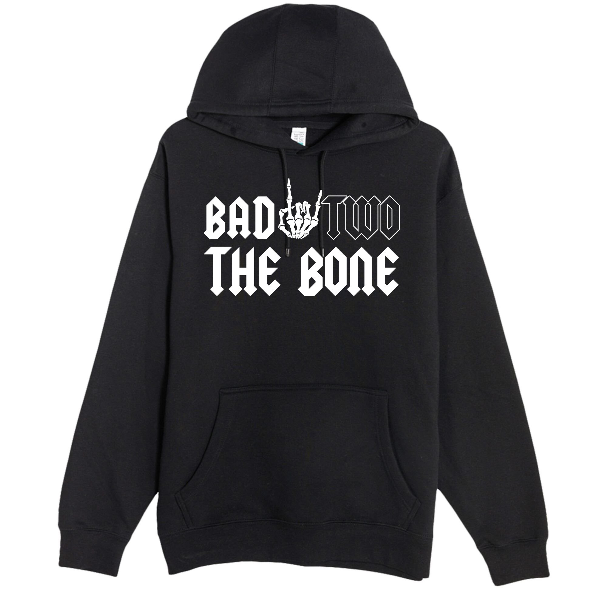 2nd Birthday Bad Two The Bone Party Premium Pullover Hoodie