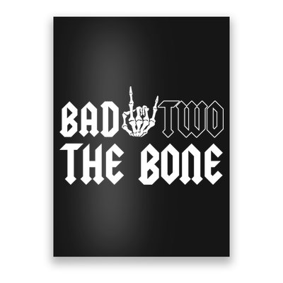 2nd Birthday Bad Two The Bone Party Poster