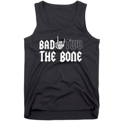 2nd Birthday Bad Two The Bone Party Tank Top