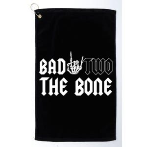 2nd Birthday Bad Two The Bone Party Platinum Collection Golf Towel