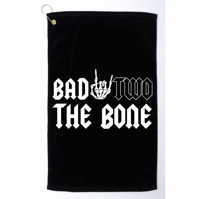 2nd Birthday Bad Two The Bone Party Golf Towel