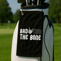 2nd Birthday Bad Two The Bone Party Golf Towel