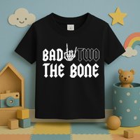 2nd Birthday Bad Two The Bone Party Toddler T-Shirt