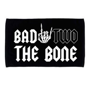 2nd Birthday Bad Two The Bone Party Microfiber Hand Towel