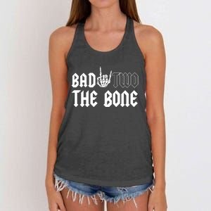 2nd Birthday Bad Two The Bone Party Women's Knotted Racerback Tank