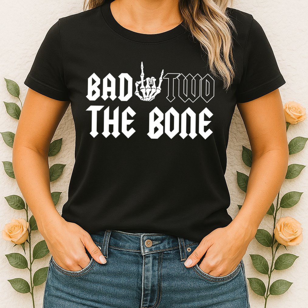 2nd Birthday Bad Two The Bone Party Womens T-Shirt
