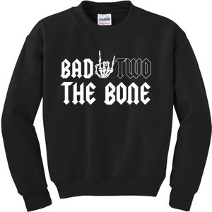 2nd Birthday Bad Two The Bone Party Kids Sweatshirt