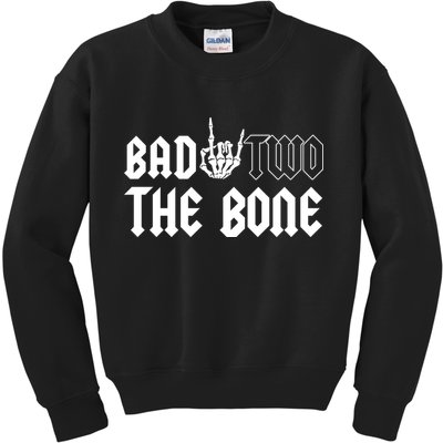 2nd Birthday Bad Two The Bone Party Kids Sweatshirt