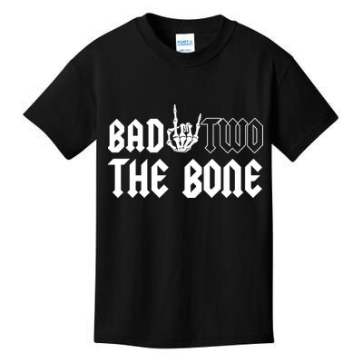 2nd Birthday Bad Two The Bone Party Kids T-Shirt