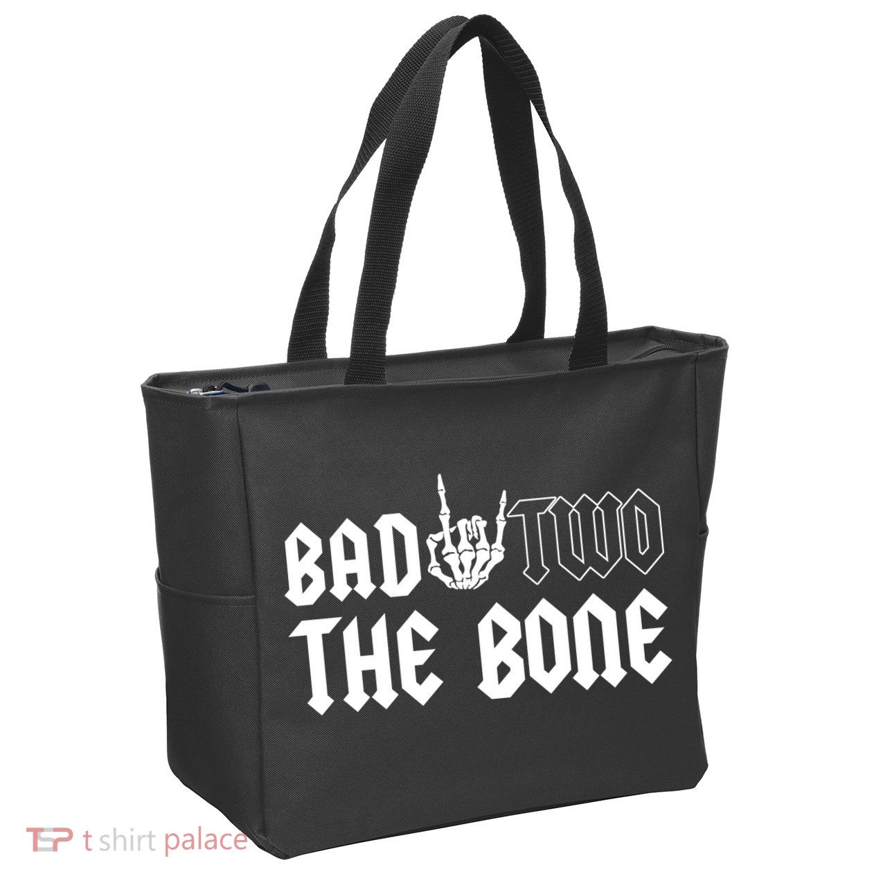 2nd Birthday Bad Two The Bone Party Zip Tote Bag