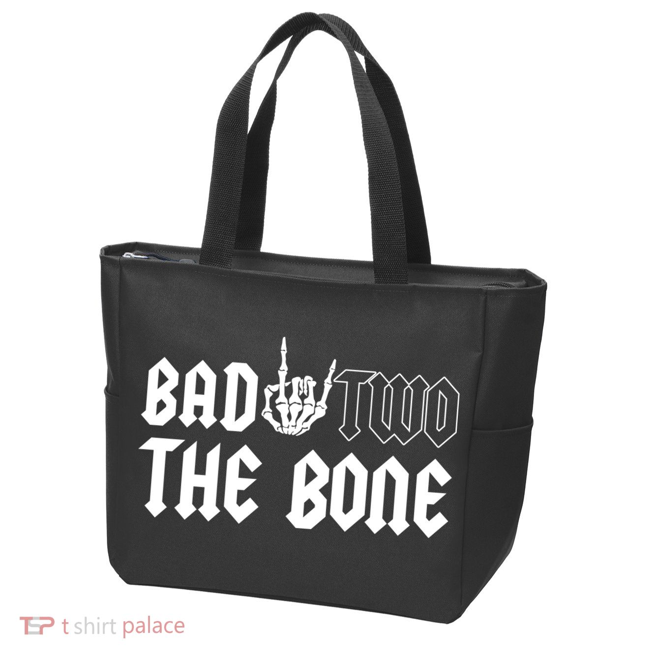 2nd Birthday Bad Two The Bone Party Zip Tote Bag