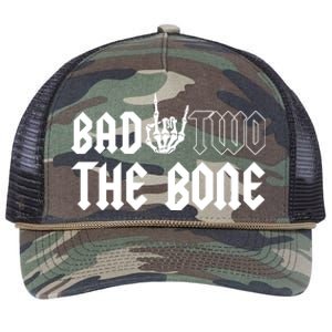 2nd Birthday Bad Two The Bone Party Retro Rope Trucker Hat Cap