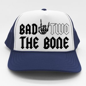 2nd Birthday Bad Two The Bone Party Trucker Hat