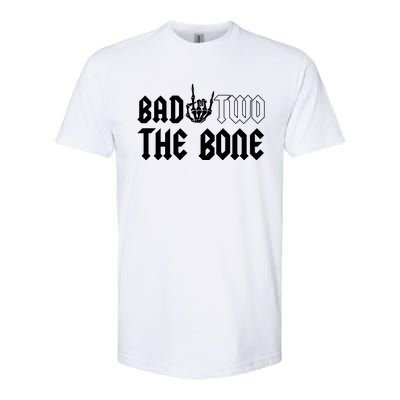 2nd Birthday Bad Two The Bone Party Softstyle® CVC T-Shirt