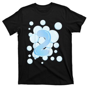 2nd Birthday Bubble Themed Birthday Party T-Shirt