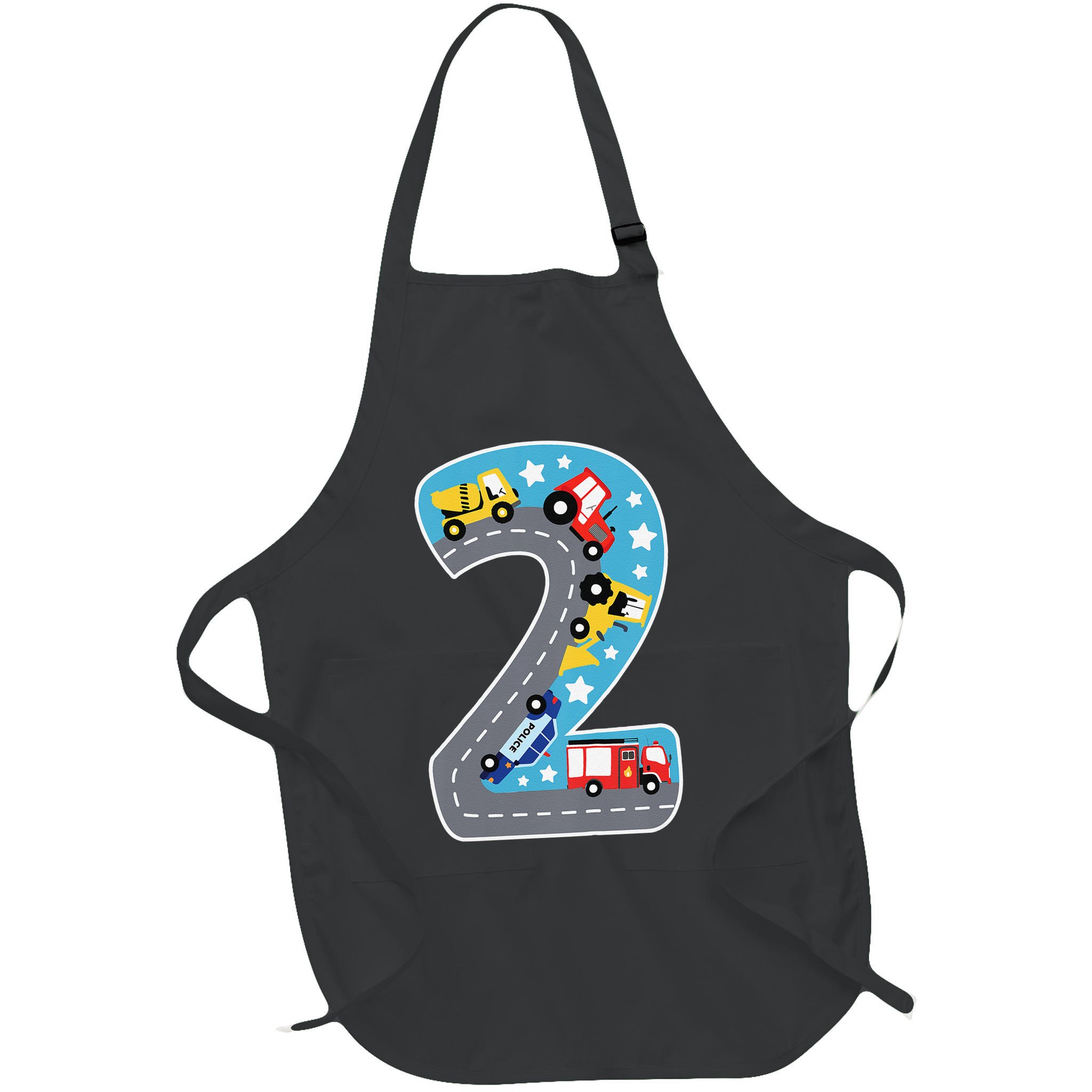 2nd Birthday Car Carpet 2 Year Old Car Gift Apron