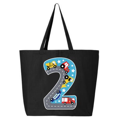 2nd Birthday Car Carpet 2 Year Old Car Gift 25L Jumbo Tote