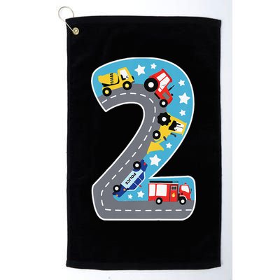 2nd Birthday Car Carpet 2 Year Old Car Gift Golf Towel