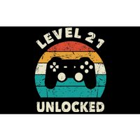 21st Birthday Decoration Gift Level 21 Unlocked Video Gamer Bumper Sticker