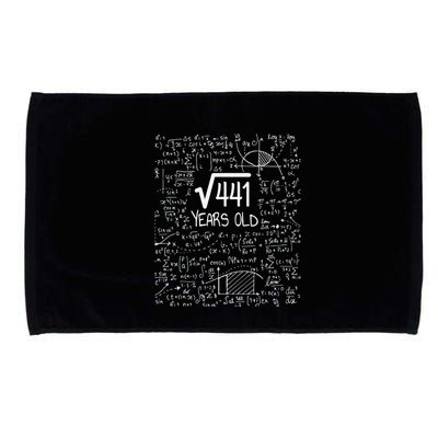 21st Birthday Design Square Root Of 441 21 Years Old Microfiber Hand Towel
