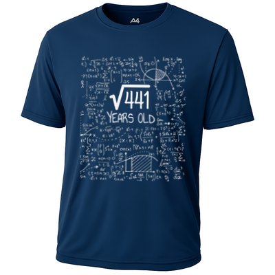 21st Birthday Design Square Root Of 441 21 Years Old Performance Shirt