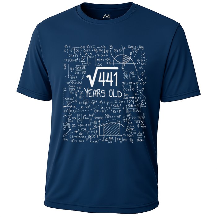 21st Birthday Design Square Root Of 441 21 Years Old Cooling Performance Crew T-Shirt
