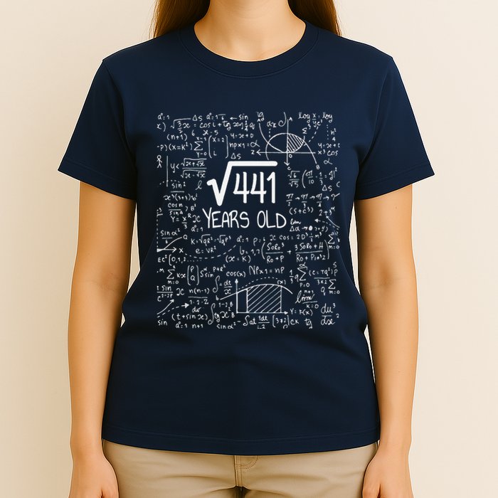21st Birthday Design Square Root Of 441 21 Years Old T-Shirt