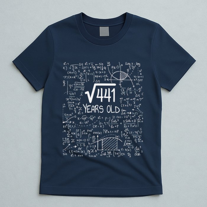 21st Birthday Design Square Root Of 441 21 Years Old T-Shirt