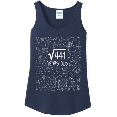 21st Birthday Design Square Root Of 441 21 Years Old Ladies Essential Tank