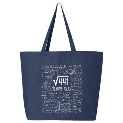 21st Birthday Design Square Root Of 441 21 Years Old 25L Jumbo Tote