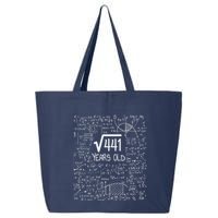 21st Birthday Design Square Root Of 441 21 Years Old 25L Jumbo Tote
