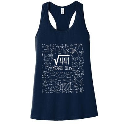 21st Birthday Design Square Root Of 441 21 Years Old Womens Tank Top