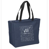 21st Birthday Design Square Root Of 441 21 Years Old Zip Tote Bag