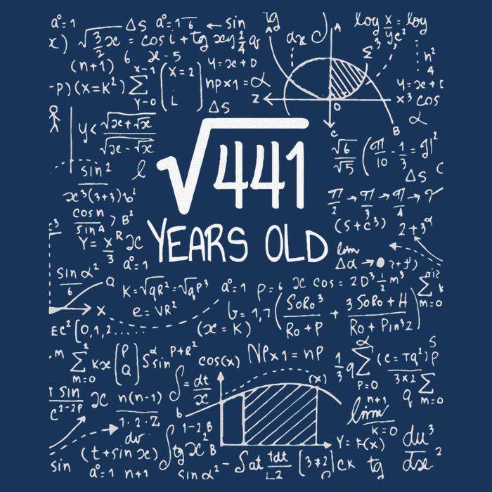 21st Birthday Design Square Root Of 441 21 Years Old Zip Tote Bag
