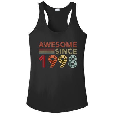 25 Birthday Decorations 1998 BDay 25th Birthday Ladies PosiCharge Competitor Racerback Tank