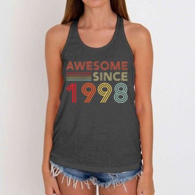 25 Birthday Decorations 1998 BDay 25th Birthday Women's Knotted Racerback Tank