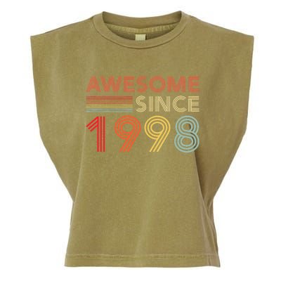 25 Birthday Decorations 1998 BDay 25th Birthday Garment-Dyed Women's Muscle Tee